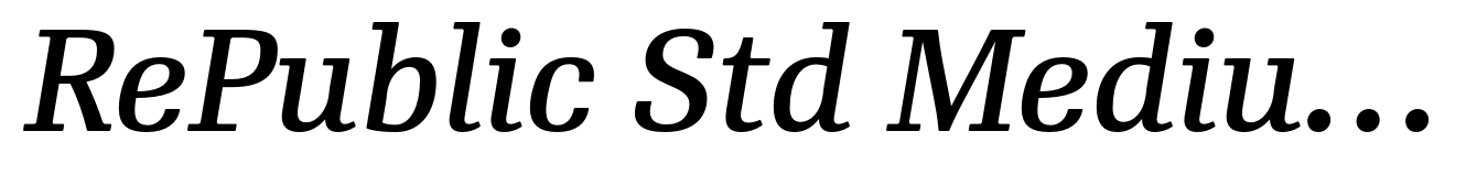 RePublic Std Medium Italic